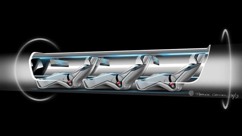 A hyperloop transport capsule would zoom passengers through elevated tubes. A Dutch team is to start full-scale testing. Courtesy SpaceX 