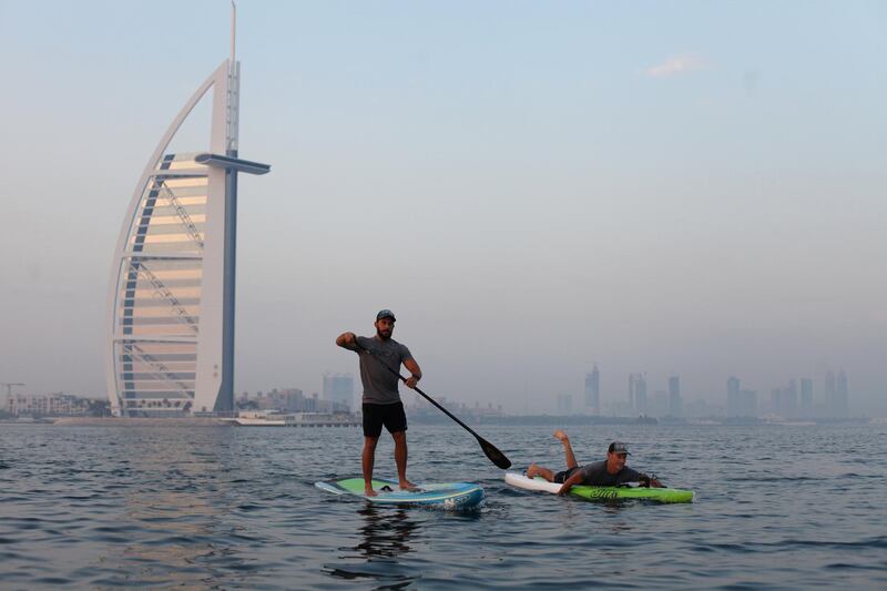 Scott Chambers and Dean Cockle will be the first-ever UAE athletes to participate in the Molokai 2 Oahu Paddleboard World Championship in Hawaii on July 28.