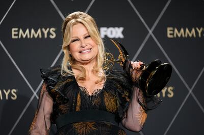 Jennifer Coolidge won the 2024 Emmy award for Outstanding Supporting Actress in a Drama Series for The White Lotus. AP