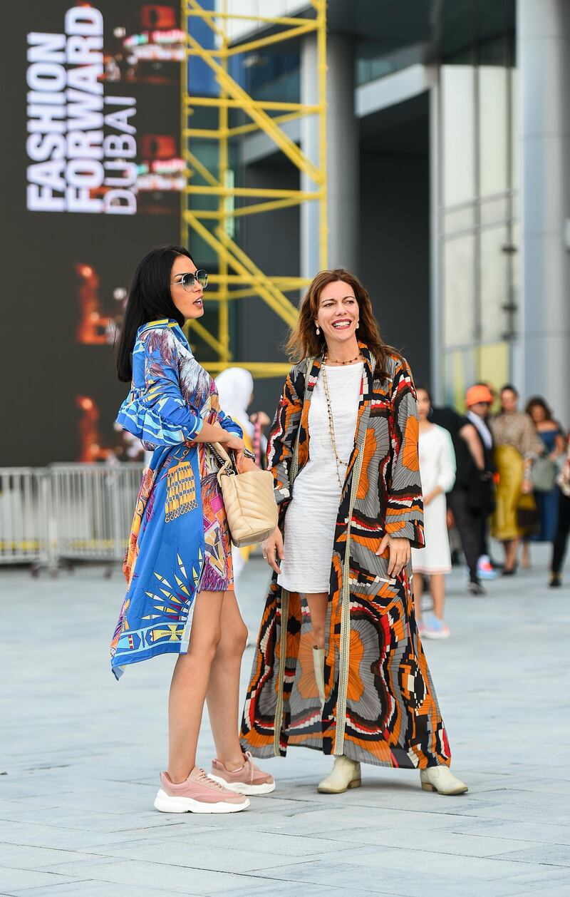 DUBAI, UNITED ARAB EMIRATES - OCTOBER 31: during the FFWD October Edition 2019 at the Dubai Design District on October 31, 2019 in Dubai, United Arab Emirates. (Photo by Tom Dulat/Getty Images for FFWD)