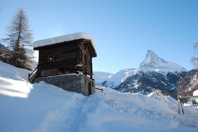Tiny houses like this converted barn in Switzerland's Zermatt proved popular with Airbnb guests. Photo: Airbnb