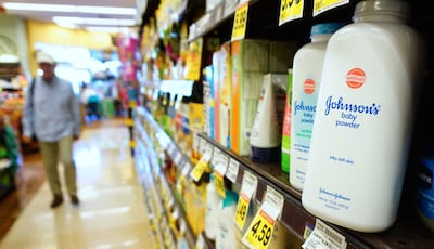 Johnson & Johnson has already withdrawn its talc-based baby powder and others, including Shower to Shower, from the market. AFP