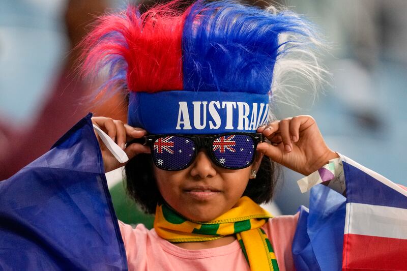 A young Australia fan. AP 