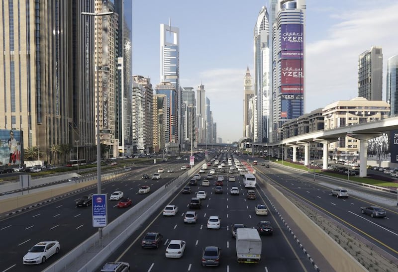 Dubai Police will be on the roads to catch drivers out this weekend.  Jeffrey E Biteng / The National