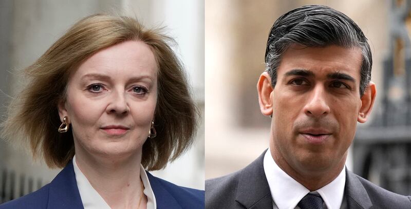 Liz Truss has consistently beaten Rishi Sunak in polls of Tory members asking who they want to be the next Tory leader. AP