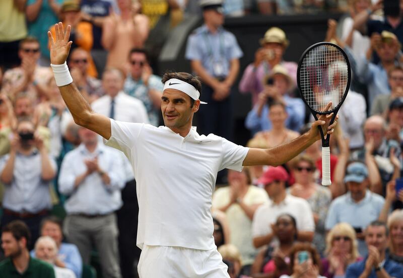 Roger Federer faces Milos Raonic for a place in the 2017 Wimbledon final on Wednesday. Facundo Arrizabalaga / EPA