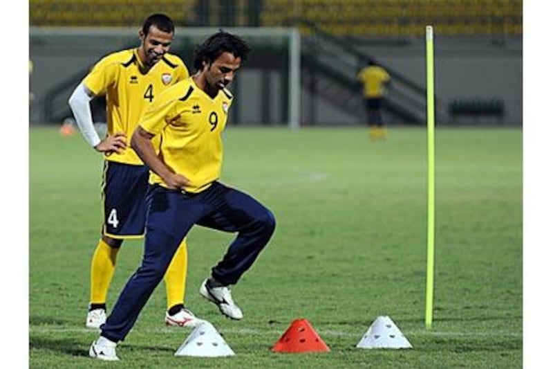 The UAE have been working on their fitness ahead of tonight's crucial encounter with Honduras.