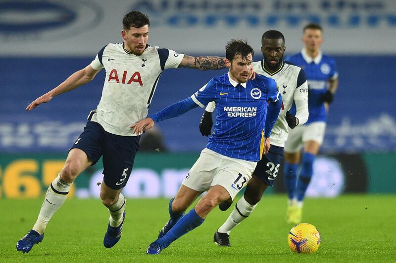 Pierre-Emile Hojbjerg 6 – Was on the receiving end of a heavy challenge early on but was arguably Tottenham’s brightest spark. Battled well and tried to keep the ball moving. AFP
