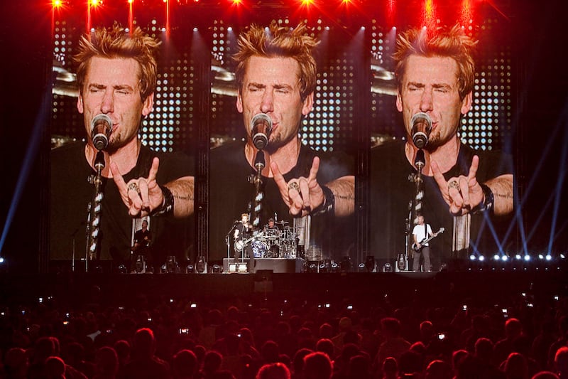 ABU DHABI, UNITED ARAB EMIRATES,  November 03, 2012. `Nickelback plays at the Du Arena on Yas Island as part of the F1 weekend entertainment. (ANTONIE ROBERTSON / The National)