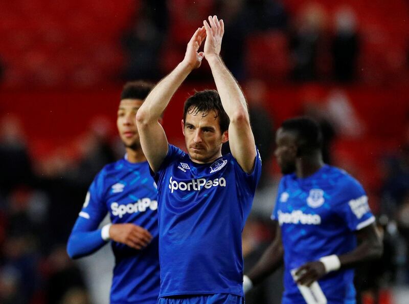 Left-back: Leighton Baines (Everton) – The veteran was summoned at Old Trafford when Lucas Digne went off injured, set up Everton’s goal and defended defiantly against younger attackers.  Reuters
