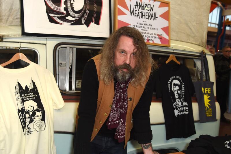 LONDON, ENGLAND - DECEMBER 09:  Andrew Weatherall attends the Art Car Boot Fair Christmas Wrap Party at The Workshop on December 9, 2018 in London, England.  (Photo by David M. Benett/Dave Benett/Getty Images)