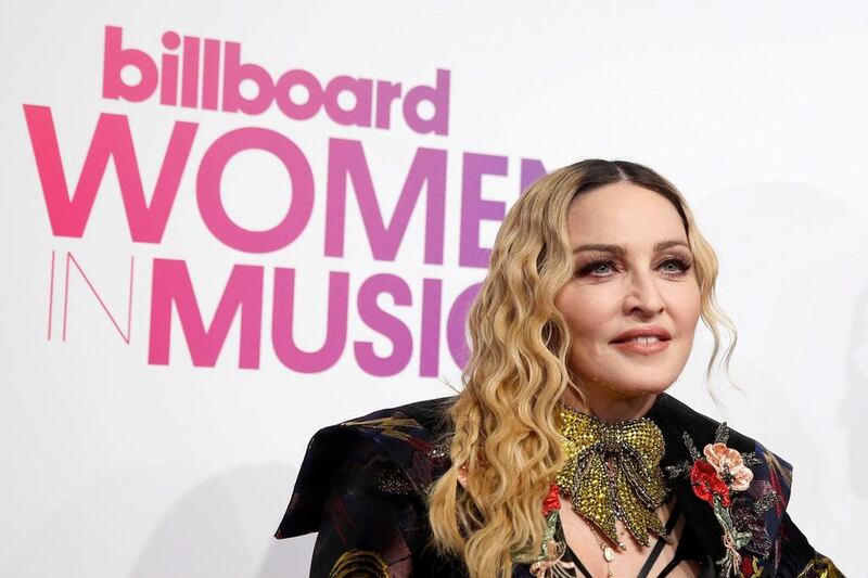 Madonna poses on the red carpet a the Billboard Magazine's 11th annual Women in Music luncheon in New York, U.S., December 9, 2016.  REUTERS/Shannon Stapleton     TPX IMAGES OF THE DAY