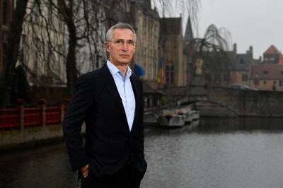 NATO Secretary General Jens Stoltenberg poses after an interview with AFP at the College of Europe in Bruges, on March 4, 2021. NATO Secretary General Jens Stoltenberg warned on March 4, that the European Union cannot defend its citizens alone without the help of the trans-Atlantic alliance. Some EU leaders have been pushing for their union to develop more "strategic autonomy", a move which some see as setting up a rivalry between Brussels and Washington. But Stoltenberg, a guest at the College of Europe, said that EU member states that were members of NATO made up only a fifth of the total alliance defence spending that protects European shores.
 / AFP / JOHN THYS
