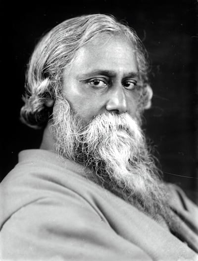 Indian philosopher, poet and painter Rabindranath Tagore (1861 - 1941), 1925. (Photo by Estate of Emil Bieber/Klaus Niermann/Getty Images) *** Local Caption *** Rabindranath Tagore