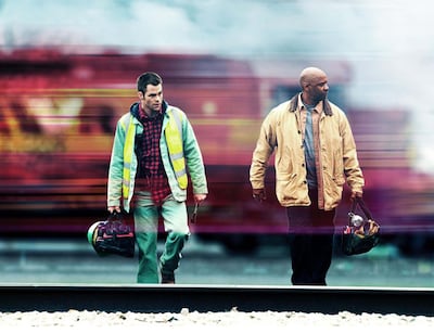 Chris Pine and Denzel Washington battle to stop a runaway train carrying toxic chemicals in Unstoppable. 20th Century Fox
