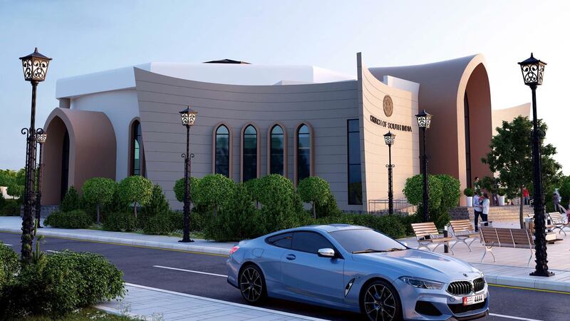 Construction has begun on a church in Abu Dhabi for the Anglican community. The Church of South India is being built on land allocated near a Hindu temple off the Dubai-Abu Dhabi Sheikh Zayed highway. Construction will be completed in June next year. Courtesy: Church of South India