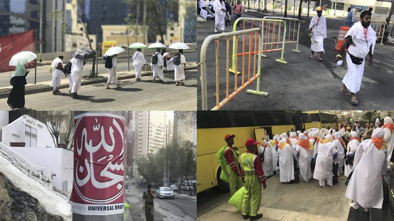 Pictures taken by Ayesha Al Mazroui during her Hajj trip. Ayesha Al Mazroui for The National