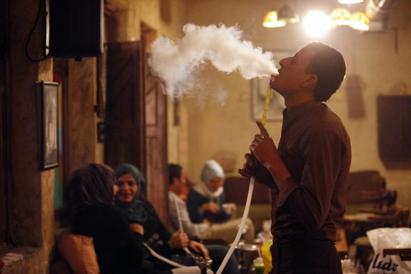 A shisha cafe. Salah Malkawi / The National