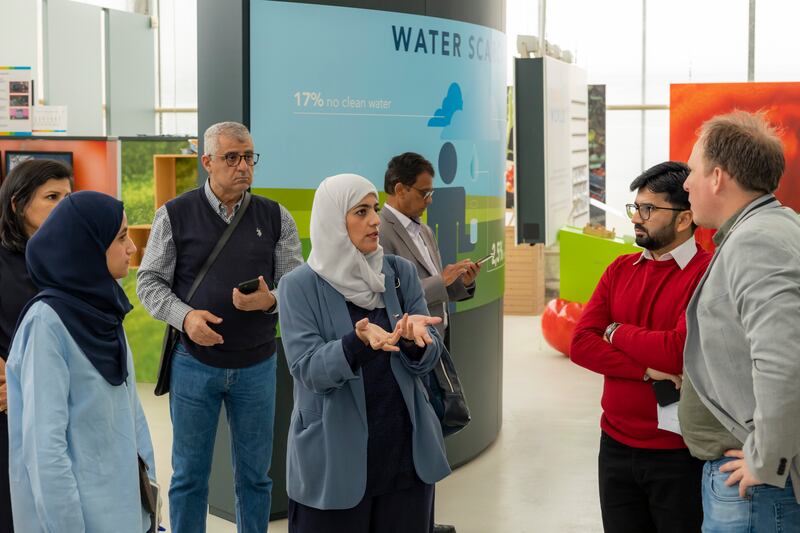 The UAE delegation at Tomato World, a data-driven greenhouse in Westland, Netherlands. Photo: Rolf van Koppen