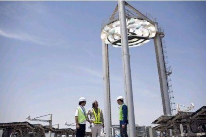 Masdar Institute's solar tower. To be a leader in innovation institutions need to encourage initiative and risk-taking. Andrew Henderson / The National