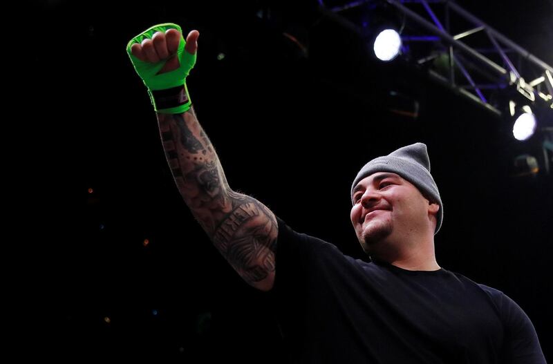 Andy Ruiz Jr during the work out. Reuters