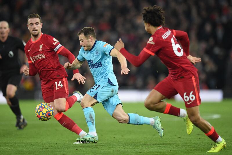 Ryan Fraser - 5

The Scot got into reasonable positions but his crossing was awful. He had the ball stolen away from him by Alexander-Arnold and claimed he should have had a penalty. Taken off with three minutes to go for Willock. AFP