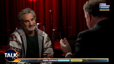 Bassem Youssef said he strove to remain calm and composed during his interview with Piers Morgan. Photo: Talk TV