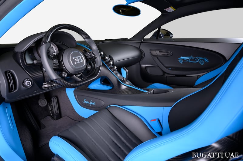 Inside the Chiron Super Sport.