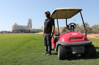 Al Hamra’s course superintendent Dindy Macatlang. Pawan Singh / The National