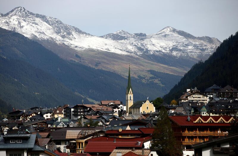 FILE PHOTO: A general view of the ski resort, amid the coronavirus disease (COVID-19) outbreak, in Ischgl, Austria, October 9, 2020. Picture taken October 9, 2020. REUTERS/Lisi Niesner/File Photo