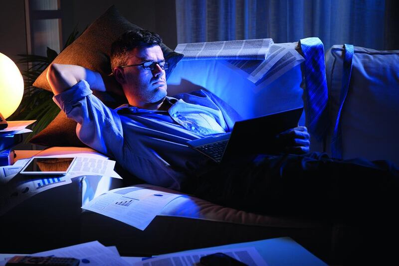 Avoid exposure to LED lights at least an hour before bedtime, since they make the user feel more alert and awake. iStock