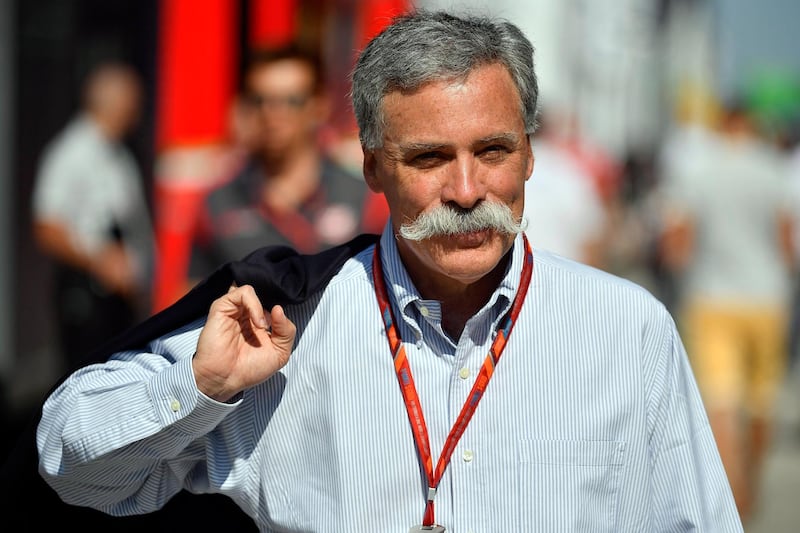 epa08386114 (FILE) - Chase Carey, CEO of Formula One Group, walks through the paddock prior the third practice session on the Hungaroring circuit in Mogyorod, near Budapest, Hungary, 29 July 2017. The Hungarian Formula One Grand Prix will be held on 30 July (re-issued 27 April 2020). Chase Carey posted a statement on the Formula 1 website on 27 April 2020 saying that the series is targeting to start the season by the beginning of July with the Austrian Grand Prix in Spielberg on 3-5 July being the first race.  EPA/Zsolt Czegledi HUNGARY OUT *** Local Caption *** 53676789