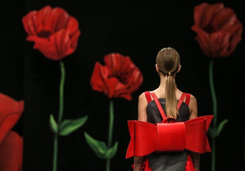 A creation by Russian designer Alexander Arutyunov during the Moscow Fashion Week, in Moscow, Russi. The event runs from 29 October to 03 November.  EPA