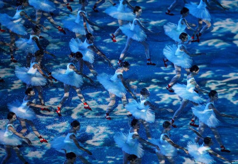 Dancers perform during Friday night's opening ceremonies to the 2014 Winter Paralympic Games. Kirill Kudryavtsev / AFP / March 7, 2014