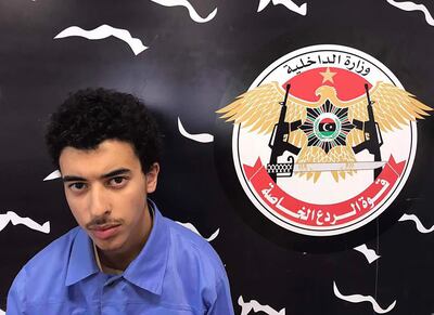 (FILES) In this file photo taken on May 23, 2017 A photo released on the Facebook page of Libya's Ministry of Interior's Special Deterrence Force on May 24, 2017 claims to shows Hashem Abedi, the brother of the man suspected of carrying out the bombing in the British city of Manchester, after he was detained in Tripoli for alleged links to the Islamic State (IS) group. Hashem Abedi, brother of the Manchester bomber, was found guilty by an Old Bailey jury on March 17, 2020 of the murder of 22 people at an Ariana Grande concert. - RESTRICTED TO EDITORIAL USE - MANDATORY CREDIT "AFP PHOTO / LIBYA'S SPECIAL DETERRENCE FORCE" - NO MARKETING NO ADVERTISING CAMPAIGNS - DISTRIBUTED AS A SERVICE TO CLIENTS


 / AFP / LIBYA'S SPECIAL DETERRENCE FORCE / - / RESTRICTED TO EDITORIAL USE - MANDATORY CREDIT "AFP PHOTO / LIBYA'S SPECIAL DETERRENCE FORCE" - NO MARKETING NO ADVERTISING CAMPAIGNS - DISTRIBUTED AS A SERVICE TO CLIENTS


