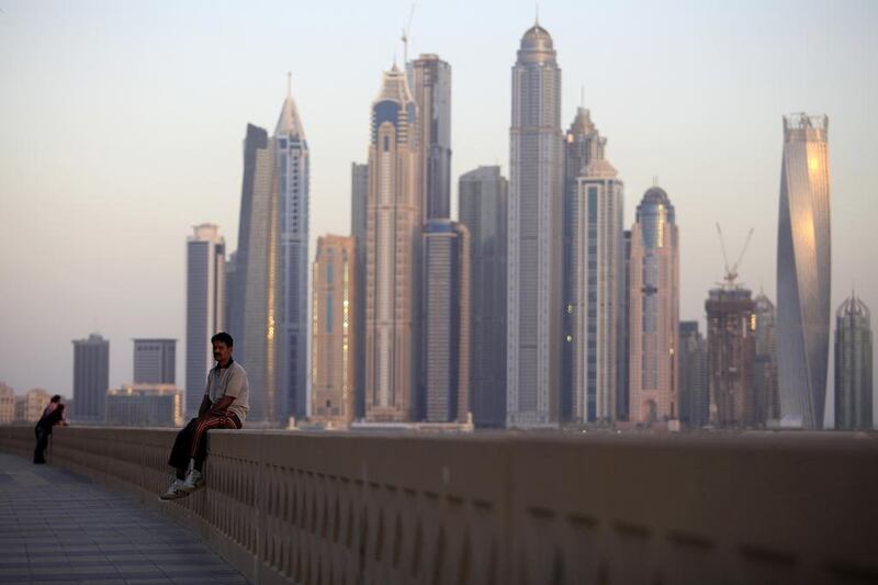 Dubai’s economy is booming, the property market has recovered and the emirate has embarked on another round of debt-fuelled expansion. Sarah Dea / The National