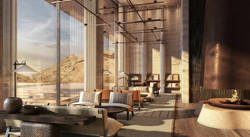 Desert Rock is being designed by Oppenheim Architecture. It will reuse excavated stone to create the resort.