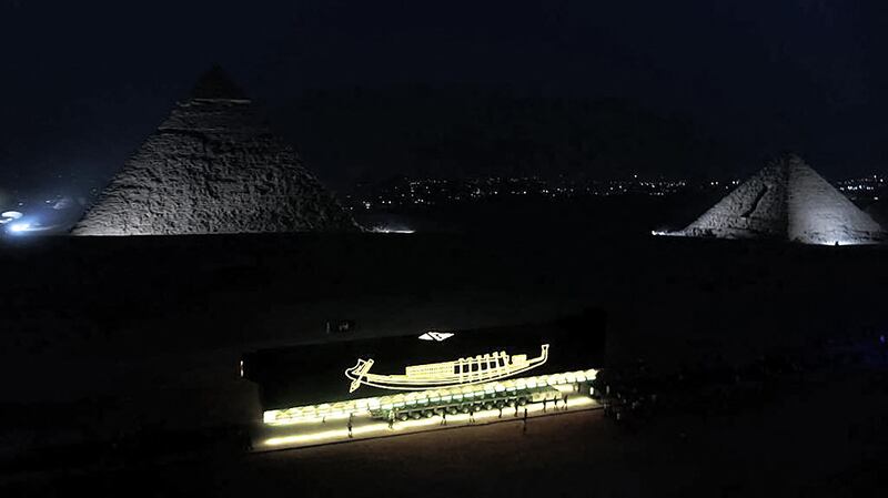 The ship was discovered in 1954 by one of Egypt’s most celebrated archaeologists, Kamal El Mallakh. It was found in a sealed pit by the Great Pyramid of Giza, the largest and most prominent pyramid on the Giza plateau, and resting place of Pharaoh Khufu.