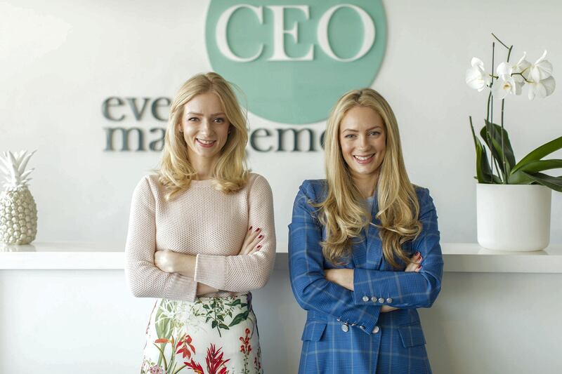 (L-R) Charlotte Oliver and Lucy Oliver of CEO Event management. Courtesy CEO Event Management