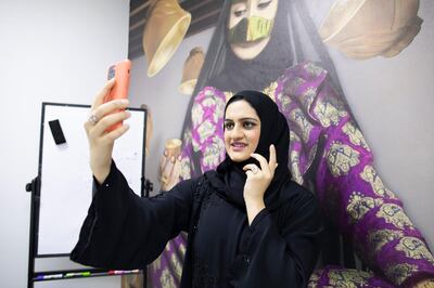 Hanan Al Fardan at Al Ramsa Institute, Dubai, September 23, 2020. Suhail Rather / The National