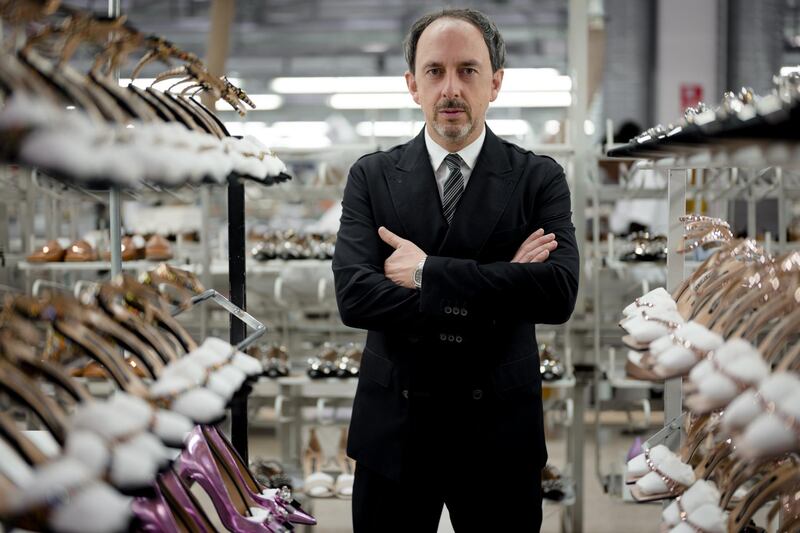 Riccardo Sciutto, chief executive of Sergio Rossi, says the brand’s factory has produced footwear for brands such as Gucci and Versace in its factories in the past. Courtesy Sergio Rossi
