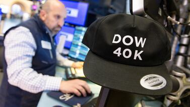 The Dow Jones Industrial Average closed above the 40,000 mark for the first time on Friday, after breaching it for the first time on Thursday. EPA