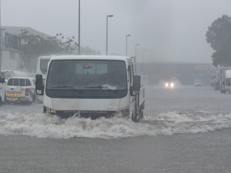 Stormy weather played havoc throughout the UAE when areas including Dubai were hit by extreme rain and winds on April 16. More wet weather is expected this week. Antonie Robertson/The National