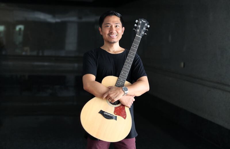 Marcus Ch dela Pena, founder of music platform Musivv, is trying to monetise the music side of the business with non-fungible tokens. Photo: Pawan Singh / The National