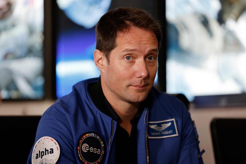 French aerospace engineer, pilot and European Space Agency astronaut Thomas Pesquet was also at the meeting. AFP