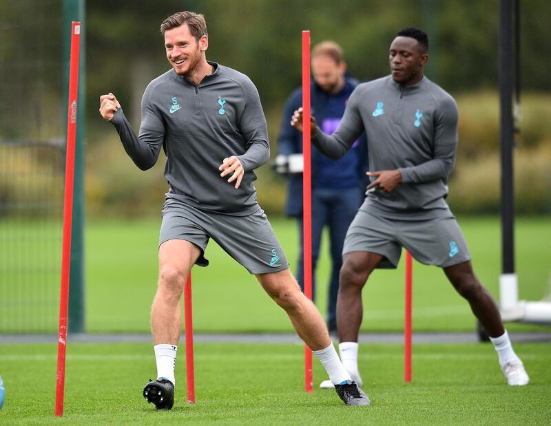 Tottenham Hotspur defender Jan Vertonghen and midfielder Victor Wanyama. AFP