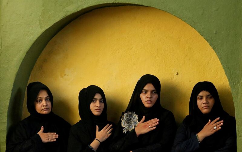 Shi'ite Muslim women mourn during a Muharram procession to mark Ashura, in Mumbai, India. Reuters