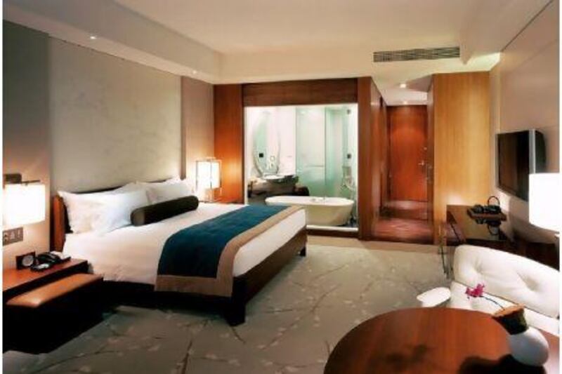 The Bay View King Room of the Conrad Tokyo hotel. Courtesy Conrad Hotels & Resorts
