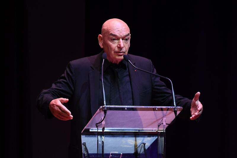 Jean Nouvel Architect of Louvre Abu Dhabi, delivers a speech during the press presentation of "Louvre Abu Dhabi" at Musee du Louvre.  Pascal Le Segretain / Getty Images