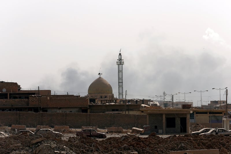 A mosque is seen in the Old City in Mosul, Iraq July 3, 2017. REUTERS/Ahmed Jadallah